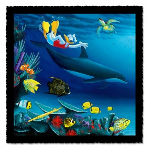 "Donald Diver" (Triptych Left ) by Wyland
