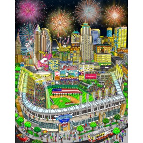 2019 MLB All-Star Game: Cleveland by Charles Fazzino