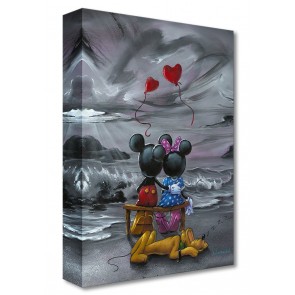 Treasures on Canvas: Mickey and Minnie Forever Love by Jim Warren