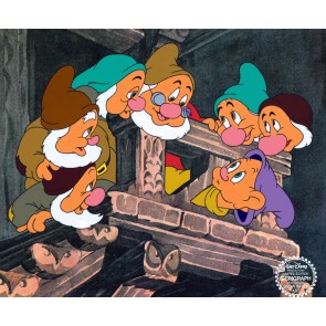 Seven Dwarfs on Staircase (Unsigned)