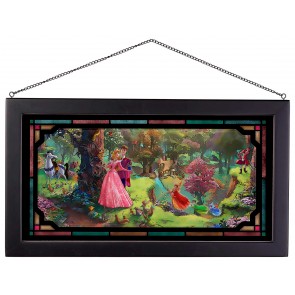 Kinkade Disney Stained Glass Art: Sleeping Beauty
