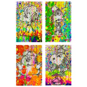 Bubble Bath Suite: Matched-Numbered Suite of Four by Tom Everhart (Regular)