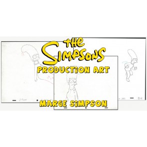 Marge Simpson Original Production Drawings