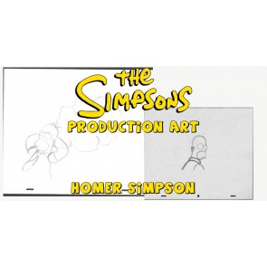 Homer Simpson Original Production Drawings