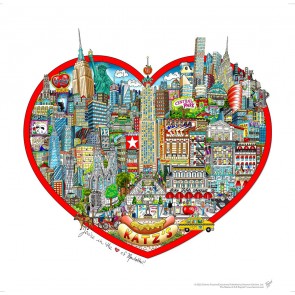You're in the Heart of Manhattan by Charles Fazzino (DX with Clear Crystals)