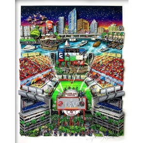 Super Bowl LV: Tampa Bay by Charles Fazzino