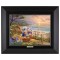 Kinkade Disney Canvas Classics: Donald and Daisy A Duck Day Afternoon (Classic Black Frame)