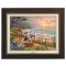 Kinkade Disney Canvas Classics: Donald and Daisy A Duck Day Afternoon (Classic Espresso Frame)