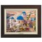 Kinkade Disney Canvas Classics: Mickey and Minnie in Greece (Classic Espresso Frame)