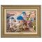 Kinkade Disney Canvas Classics: Mickey and Minnie in Greece (Classic Antique Gold Frame)