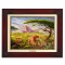 Kinkade Disney Canvas Classics: The Lion King Remember Who You Are (Classic Brandy Frame)